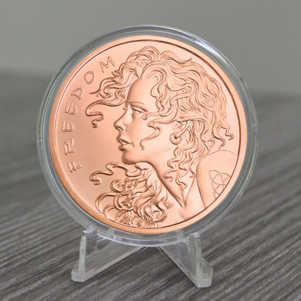 1 oz Freedom Girl Copper Round & Capsule