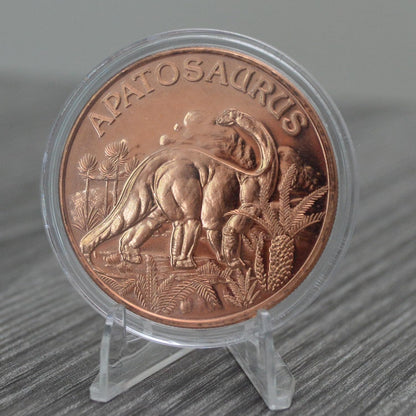1 oz Apatosaurus Copper Round & Capsule