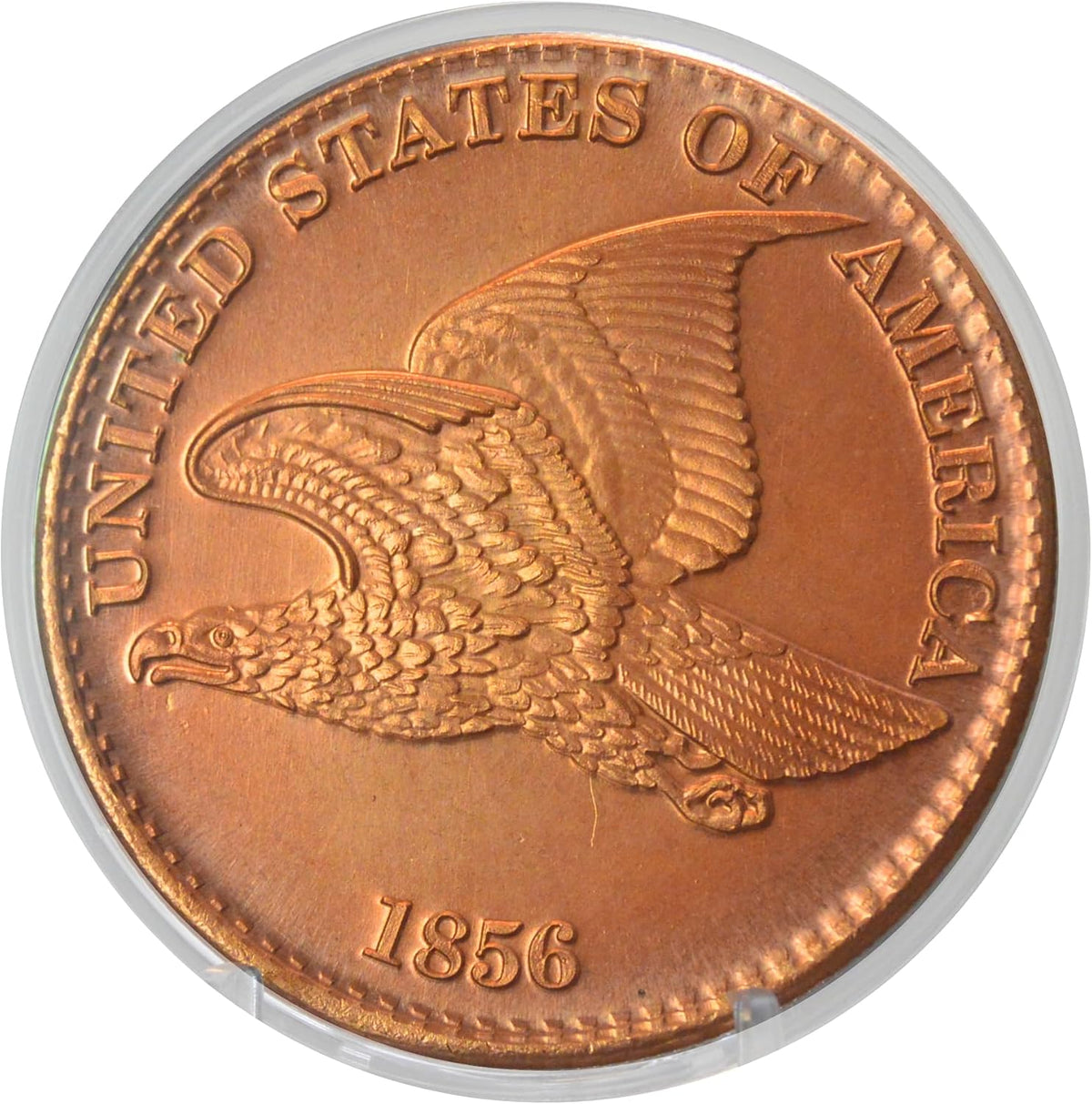 1 oz 1856 Flying Eagle Copper Round & Capsule