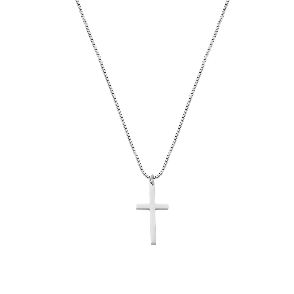 Women's Cross Necklace – Stainless Steel Adjustable Chain