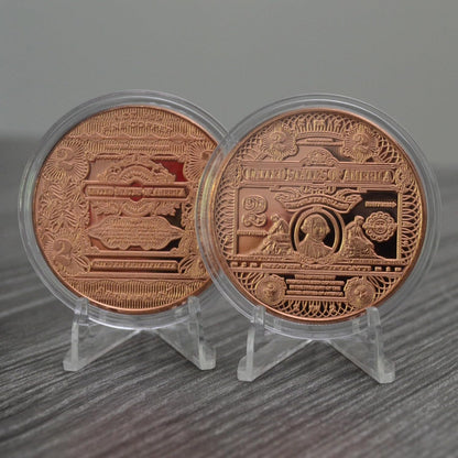 1 oz $2 Bill Copper Round & Capsule