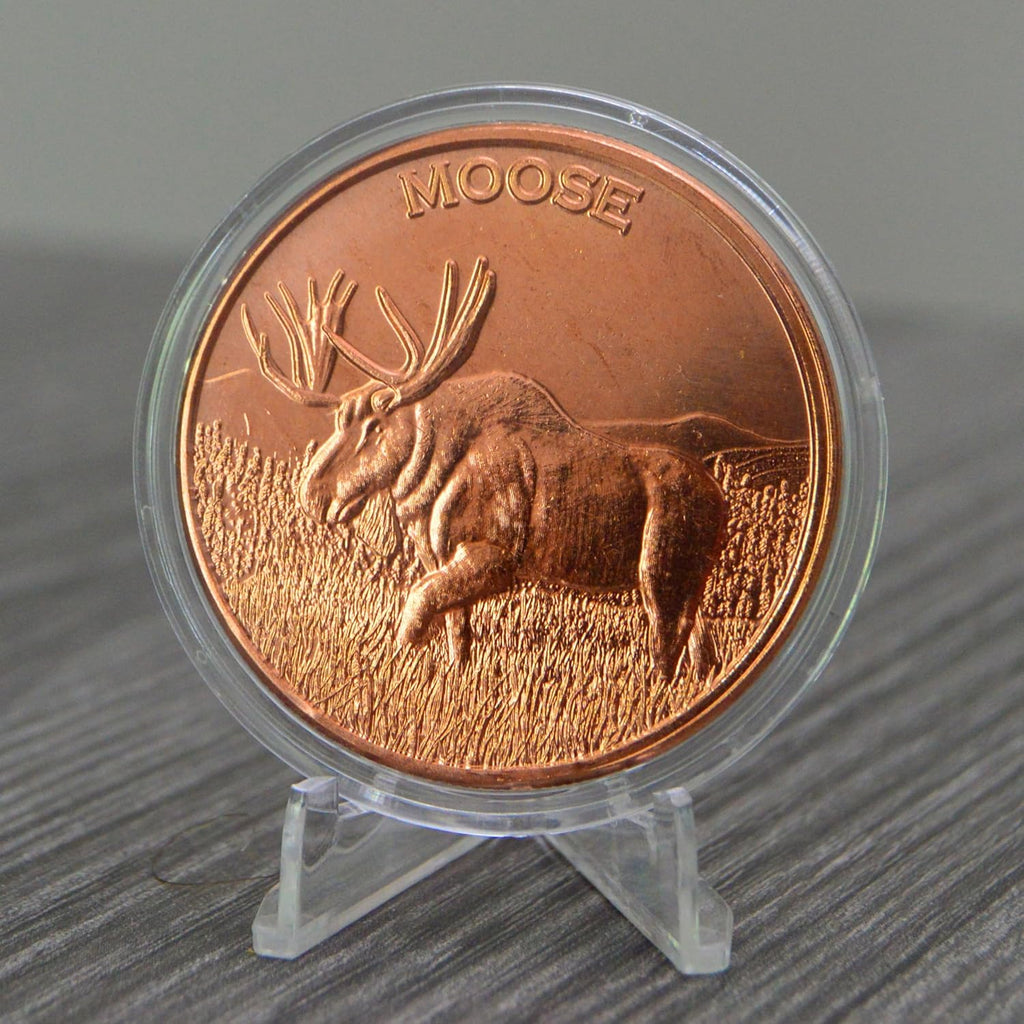 Moose Copper Round – 1 oz .999 Fine Copper