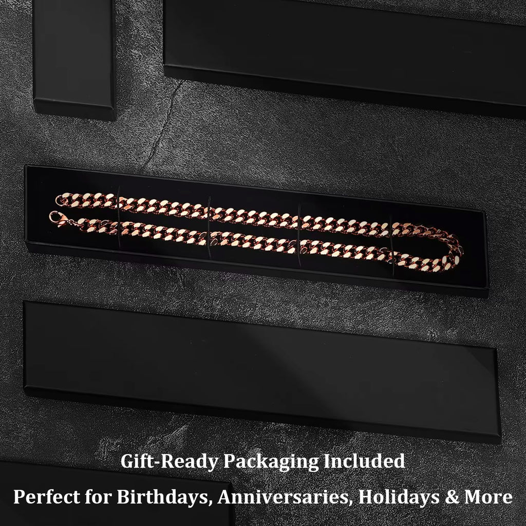 Copper Necklace for Men & Women – 99.9% Pure Cuban Link