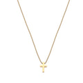 Women's Classic 18K Gold Plated Cross Necklace – Adjustable Chain