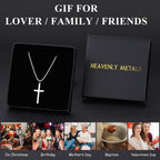 Women's Cross Necklace – Stainless Steel Adjustable Chain