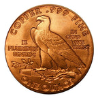 Incuse Indian Copper Round – 1 oz .999 Fine Copper
