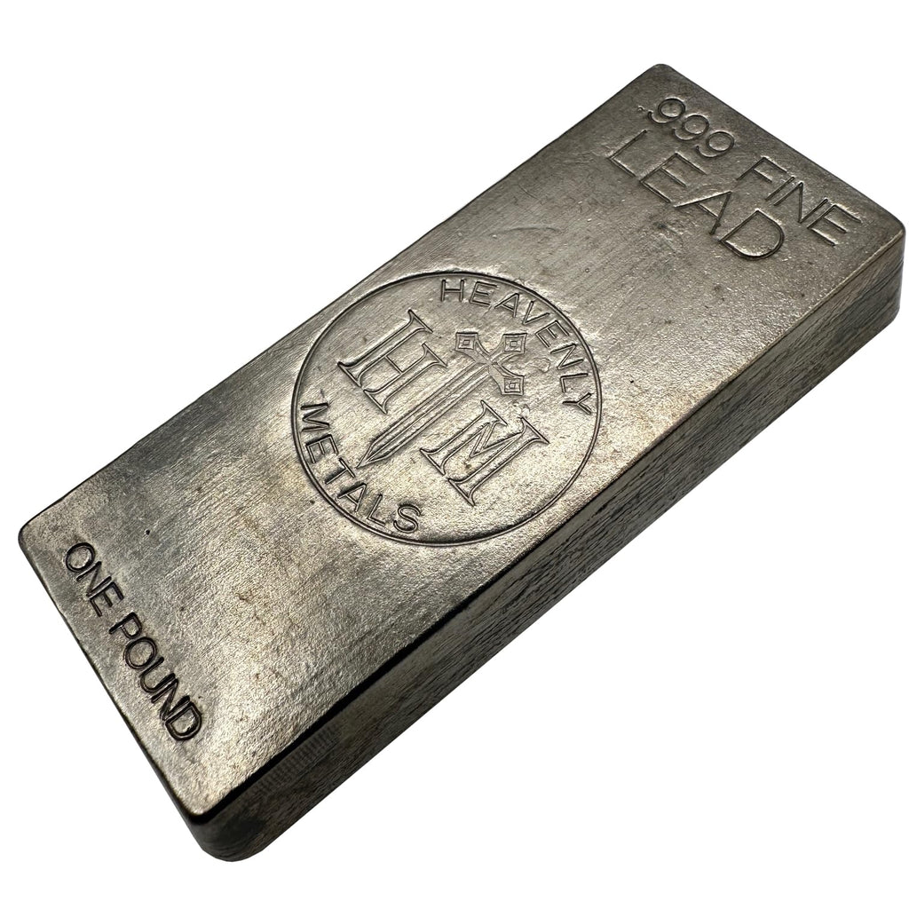 1 Pound Hand Poured Elemental Bullion Bars – Pure Lead, Bismuth, Zinc, and Tin – Made in USA (4 Pack)