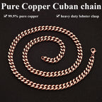 Copper Necklace for Men & Women – 99.9% Pure Cuban Link