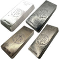 1 Pound Hand Poured Elemental Bullion Bars – Pure Lead, Bismuth, Zinc, and Tin – Made in USA (4 Pack)
